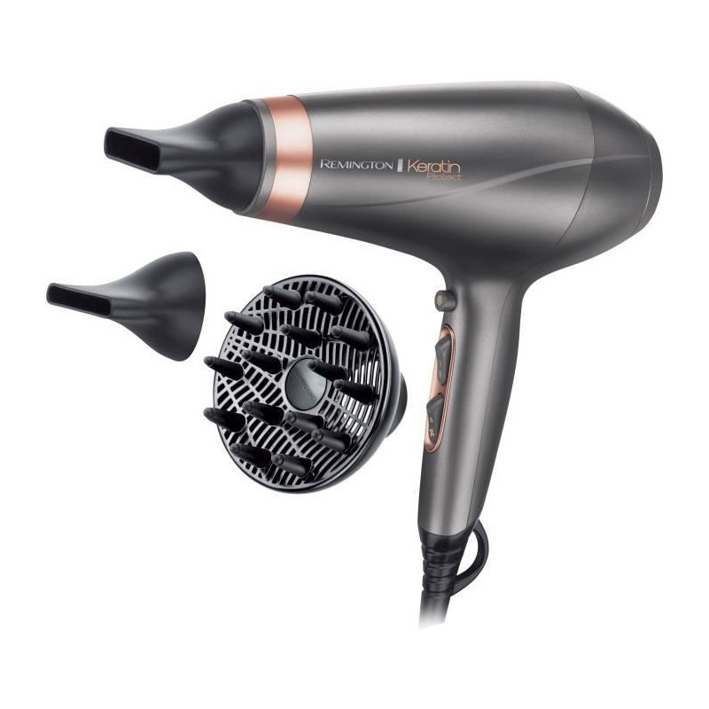 REMINGTON AC8820 Keratin Protect Hair dryer 2200W - 2 concentrators +