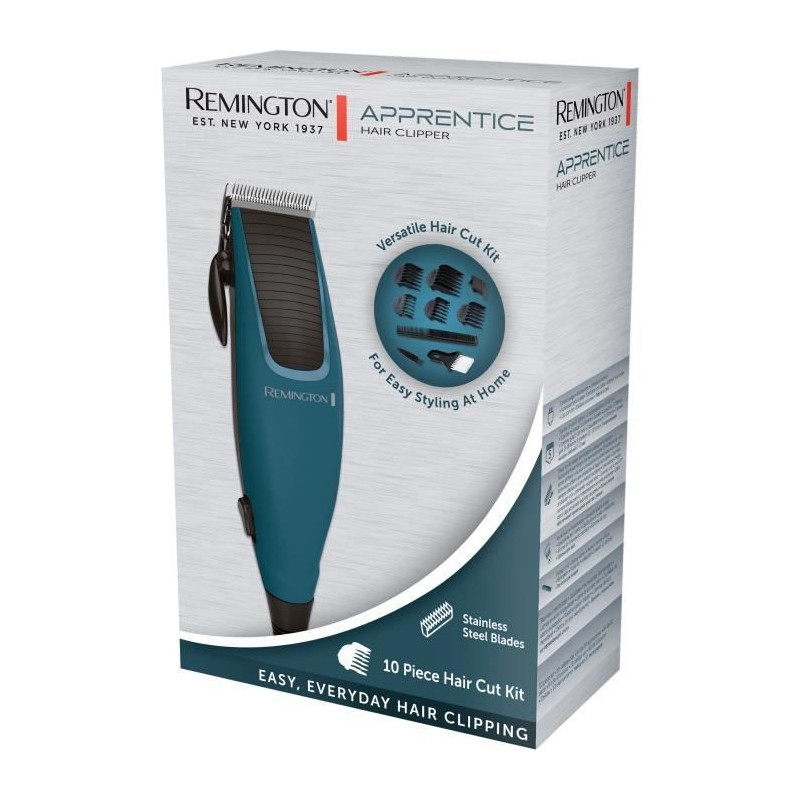 REMINGTON Apprentice Hair Mower - 10 Acessors - Stainless steel blades