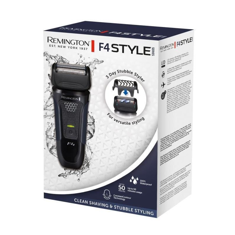 Remington Style Series F4002 Electric Shaver Wet & Dry, Waterproof, He