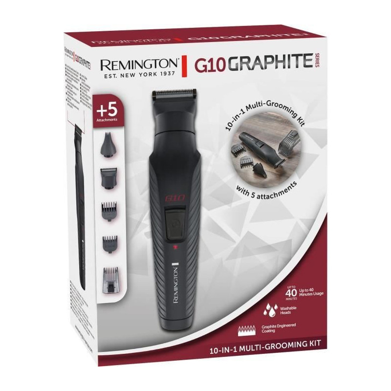 Multifunction Kit - REMINGTON - G10 Graphite Series - 10 in 1 - Self-s