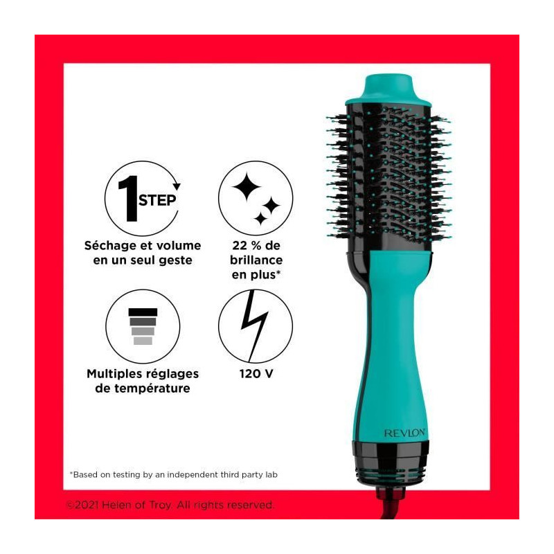 REVLON Teal Blue Drying and styling brush - Ionic technology - 2 speed
