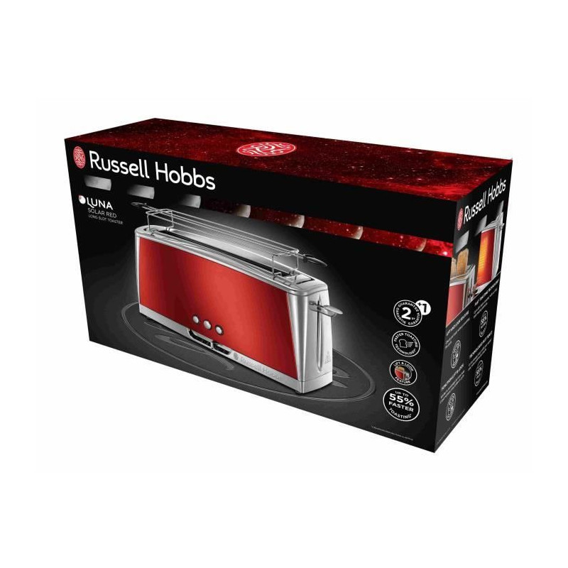 RUSSELL HOBBS 23250-56 - Luna Toaster - Fast Toast Technology - Solar