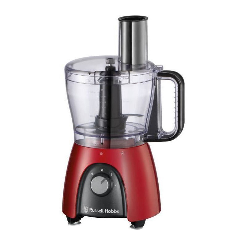 Food processor - RUSSEL HOBBS - Desire Red - 600 W - 2 speeds + pulse