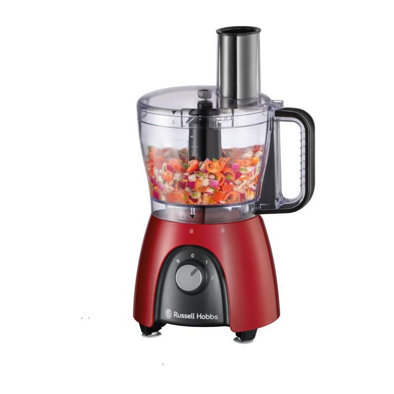 Food processor - RUSSEL HOBBS - Desire Red - 600 W - 2 speeds + pulse
