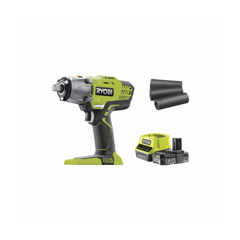 Ryobi 18v OnePlus shock bolts - Lithumplus 2.0Ah battery - charger R18