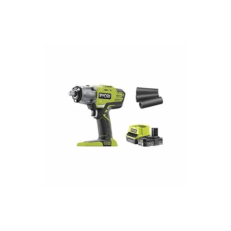 Ryobi 18v OnePlus shock bolts - Lithumplus 2.0Ah battery - charger R18