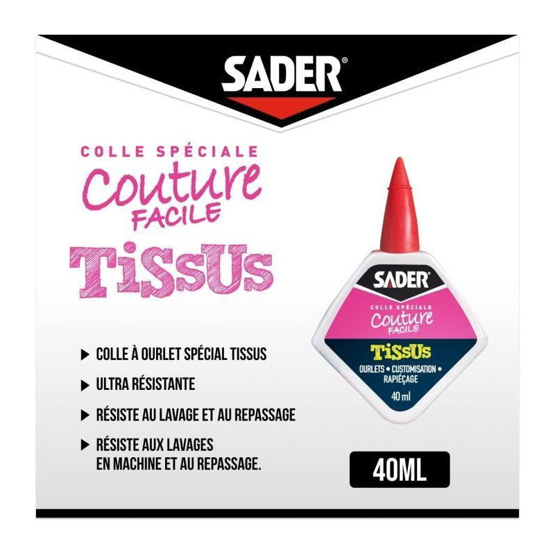 SADER Glue Bottle Finished Hems - 40ml - 30242290