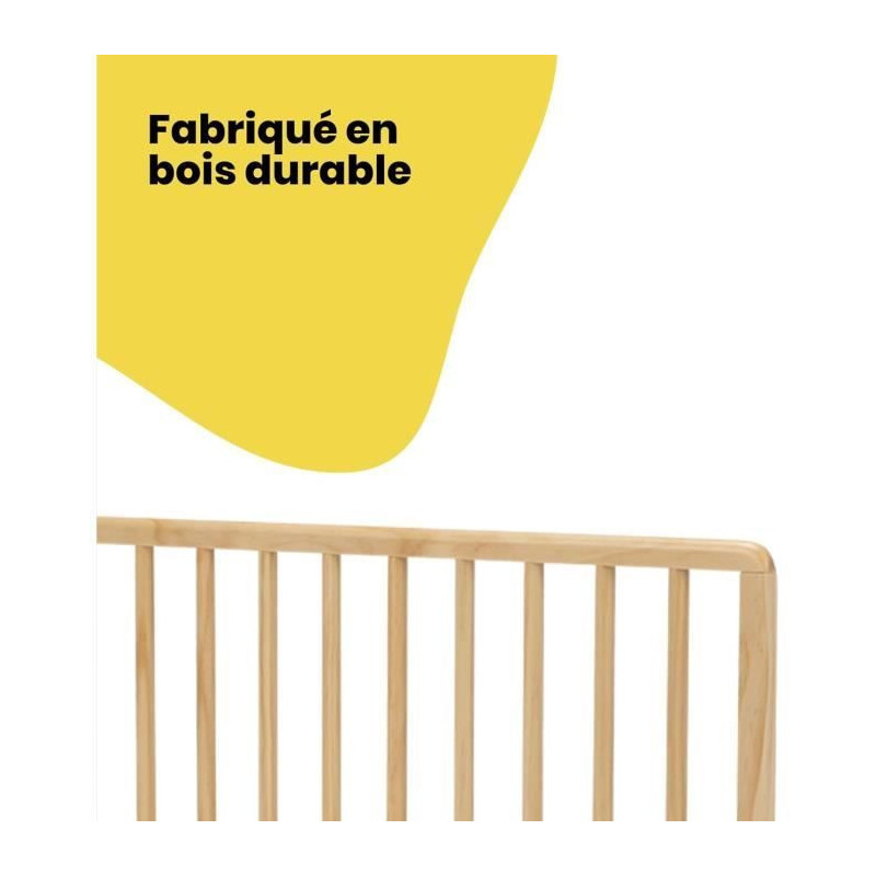 SAFETY 1ST, Natural wood bed rail, 110 cm compatible with beds larger