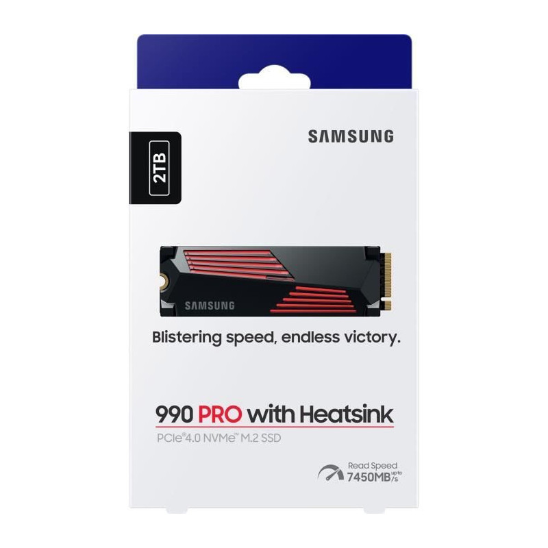 SAMSUNG - 990 PRO - Internal SSD - 2 TB - With heatsink - PCIe 4.0 - N