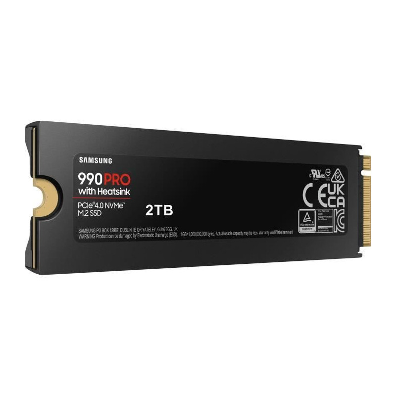 SAMSUNG - 990 PRO - Internal SSD - 2 TB - With heatsink - PCIe 4.0 - N