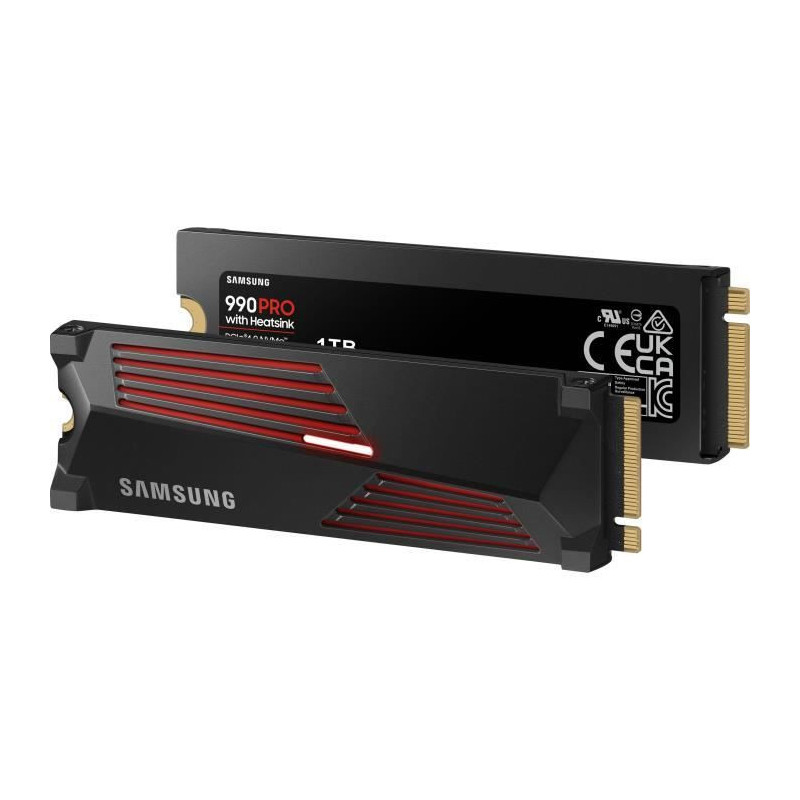 SAMSUNG - 990 PRO - Internal SSD - 1 TB - With heatsink - PCIe 4.0 - N