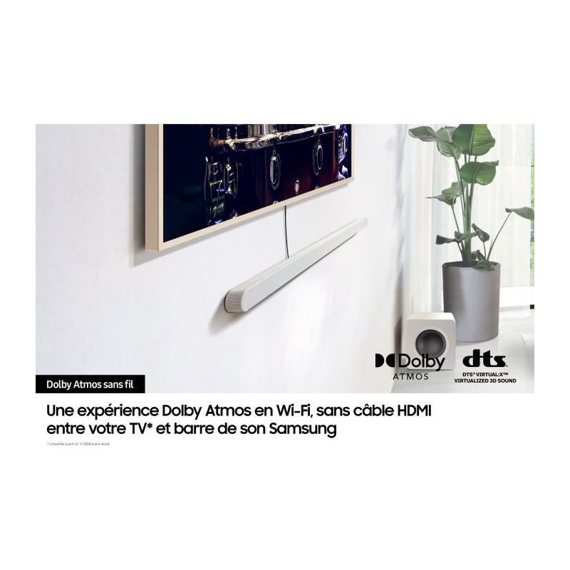 3.1.2ch Soundbar - SAMSUNG - HW-S811D - Wireless Atmos - Ultra-thin -