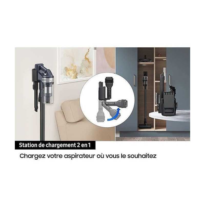 SAMSUNG Jet 75E Turbo - Stick Vacuum Cleaner - 200 AW - 60min - 0.8 L