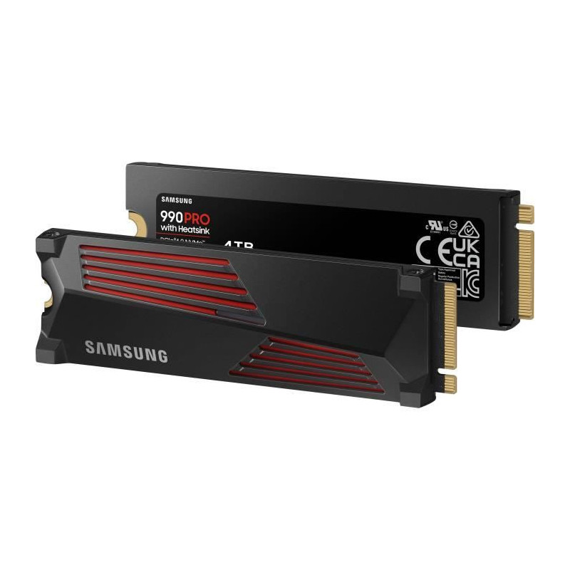 SAMSUNG - 990 PRO - Internal SSD - 4 TB - With heatsink - PCIe 4.0 - N