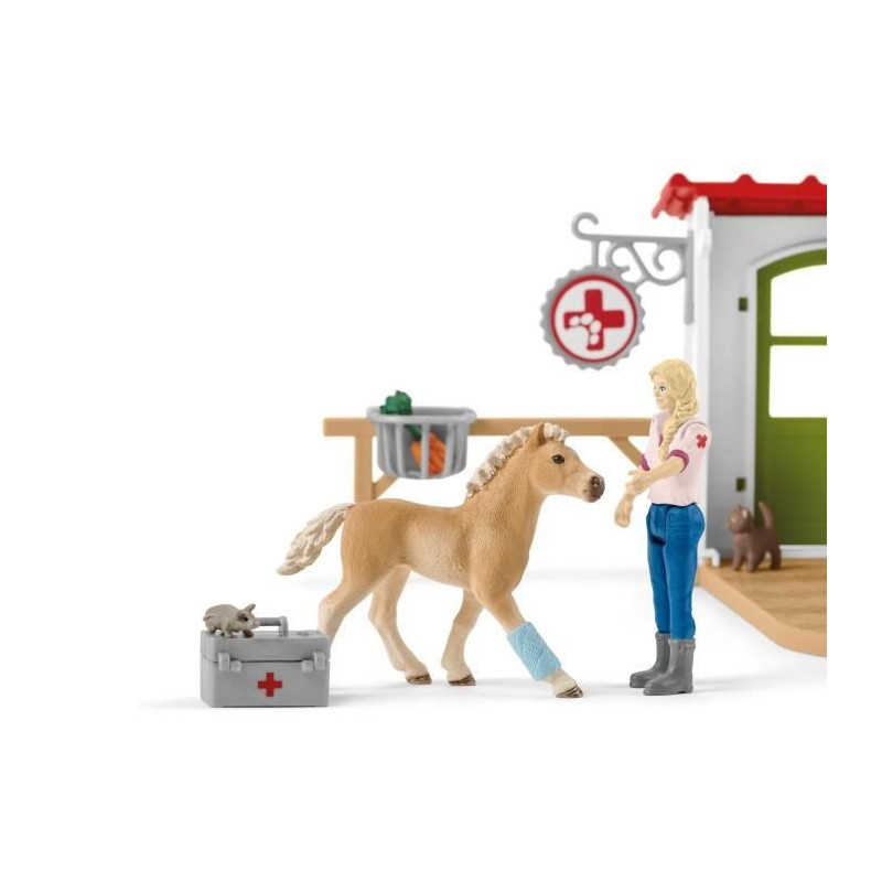 Schleich - Veterinary cabinet with animals - 42502
