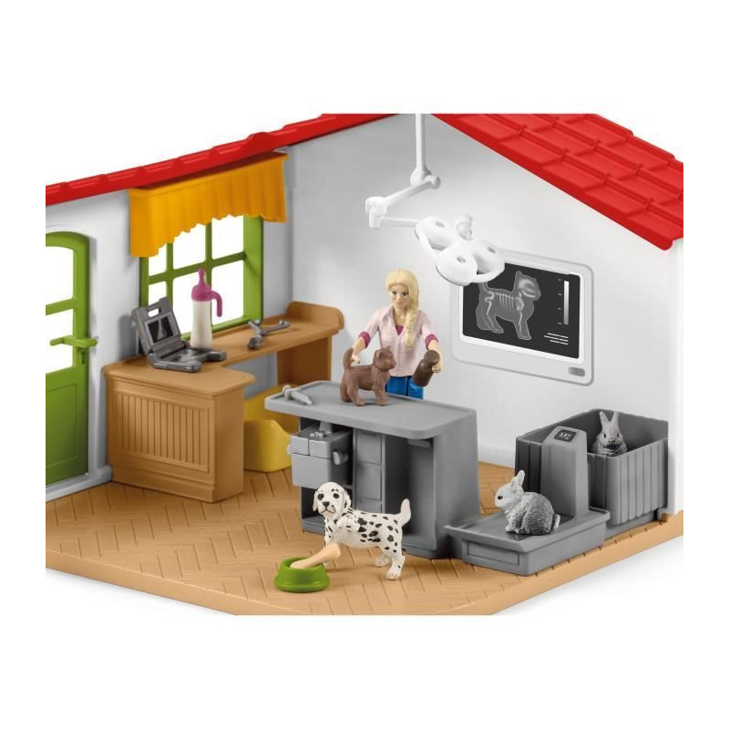 Schleich - Veterinary cabinet with animals - 42502