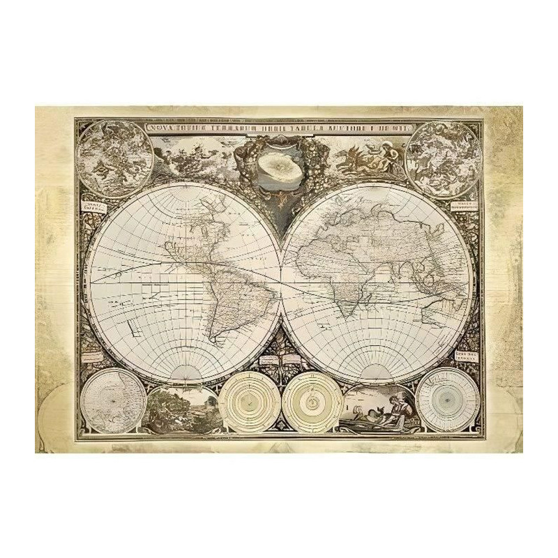 SCHMIDT SPIELE Historical World Map Adult Puzzle - 2000 Pieces