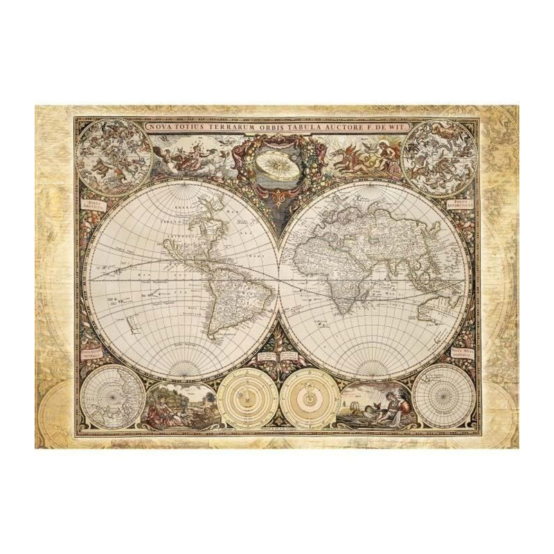 SCHMIDT SPIELE Historical World Map Adult Puzzle - 2000 Pieces