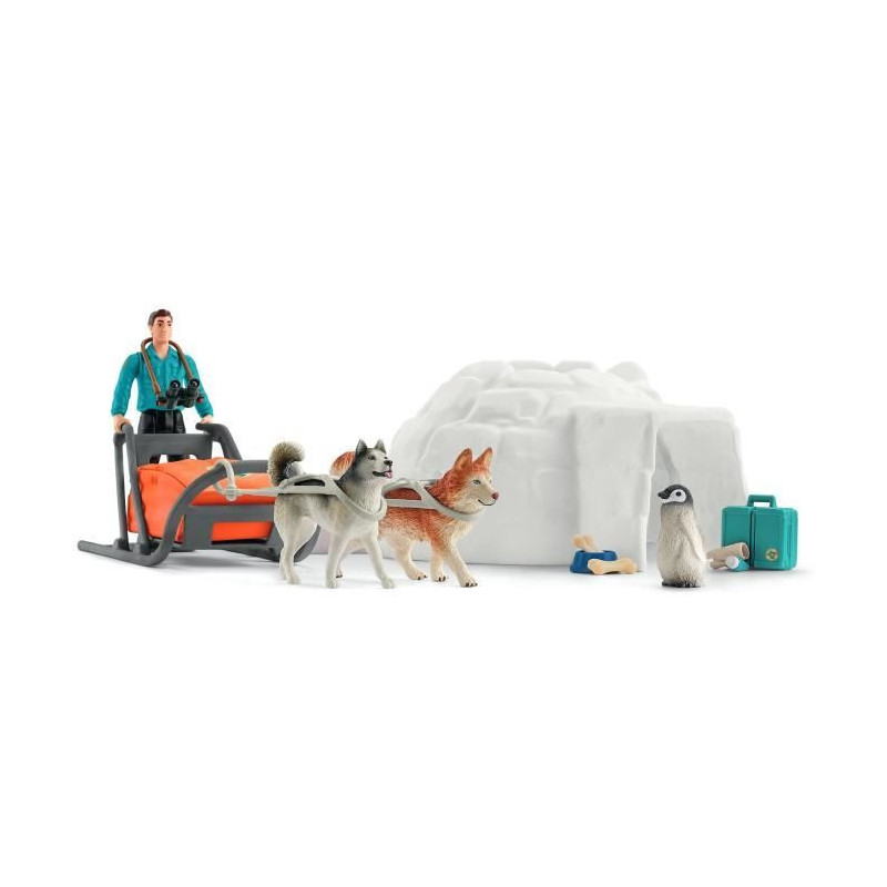 Schleich 42558 Wild Life Antarctica Expedition Set, Wild Animal Figuri
