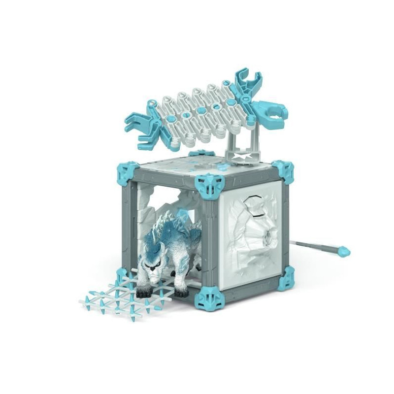 BattleCave Ice Beast Set, SCHLEICH 42733 Eldrador, Ages 4+
