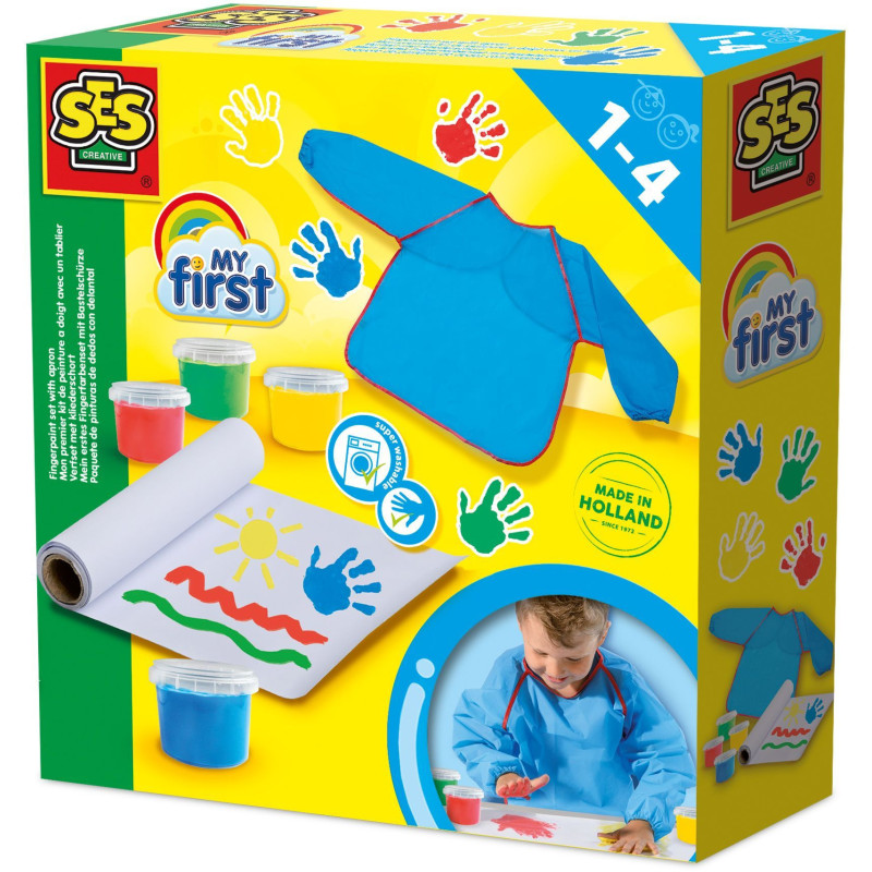 My first - My first finger painting kit with an apron - SES CREATIVE
