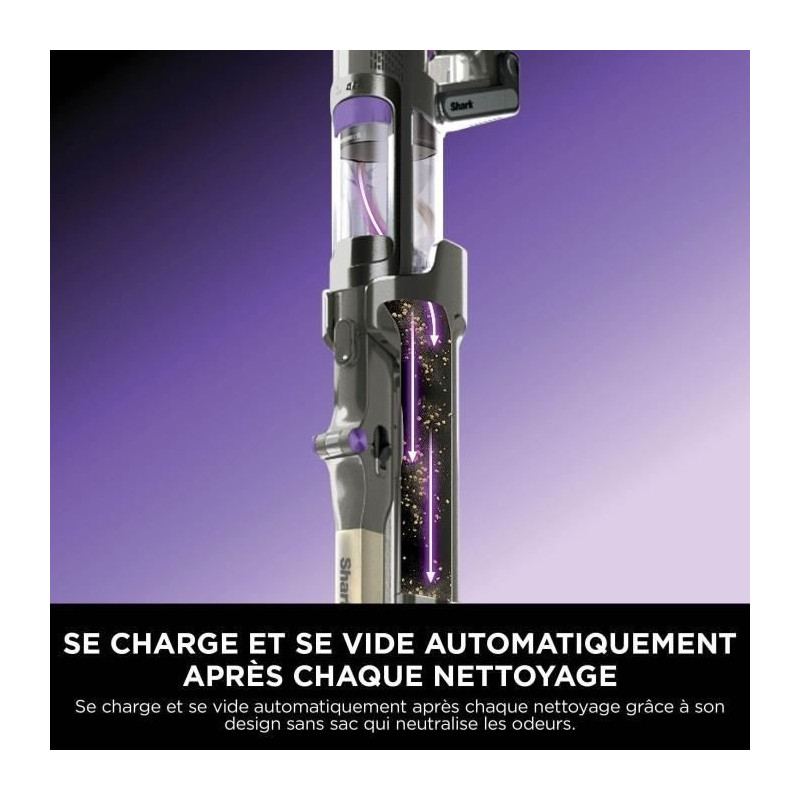 Shark Power Detect IP3251EUT Stick Vacuum Cleaner - Self-emptying base