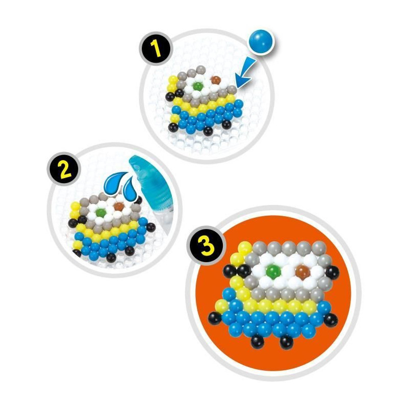 The Minions 2 kit: Once upon a time GRU - Aquabeads - 31605 - Pearls s