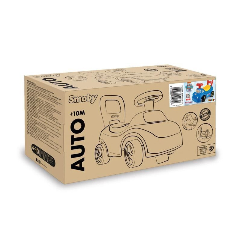 Smoby - 2 in 1 child car carrier - Paw Patrol - Underseat storage + ho