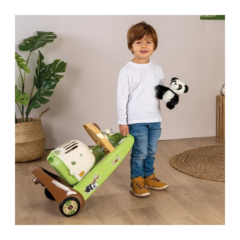 Smoby - Zoo Veterinarian Trolley - Panda Plush - Many accessories incl