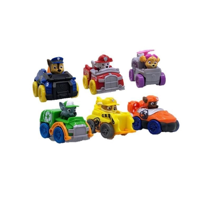 SPIN MASTER PACK 6 RACERS PUP SQUAD Paw Patrol
