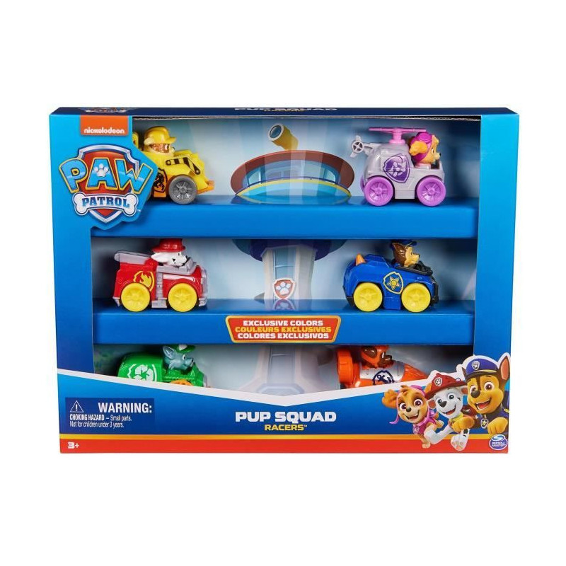 SPIN MASTER PACK 6 RACERS PUP SQUAD Paw Patrol