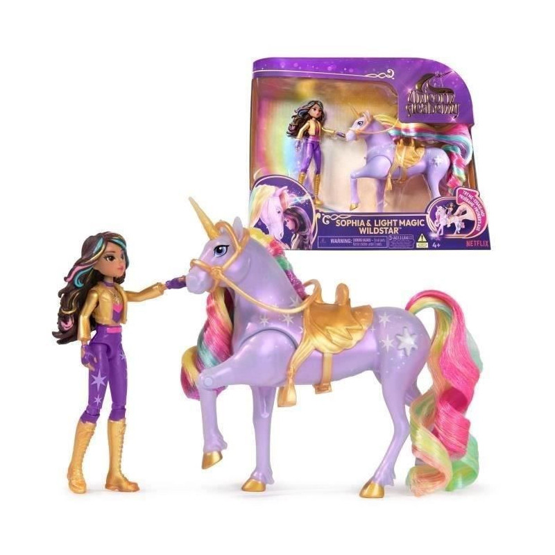 SPIN MASTER SOPHIA AND WILDSTAR MAGIC LIGHT Unicorn Academy