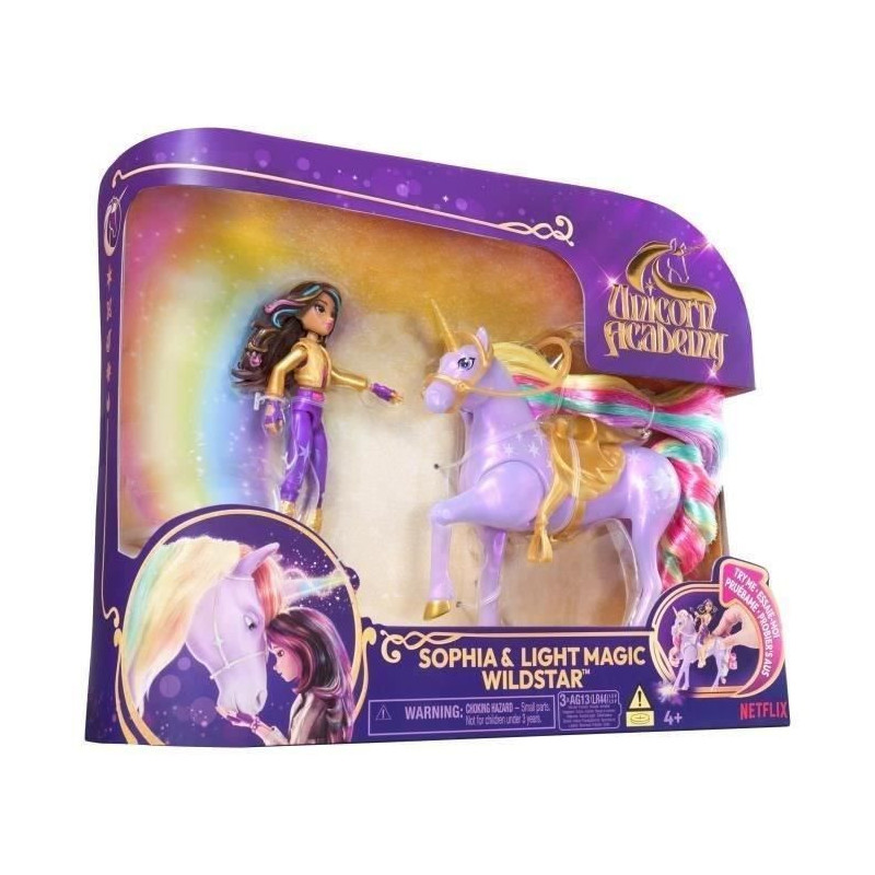 SPIN MASTER SOPHIA AND WILDSTAR MAGIC LIGHT Unicorn Academy