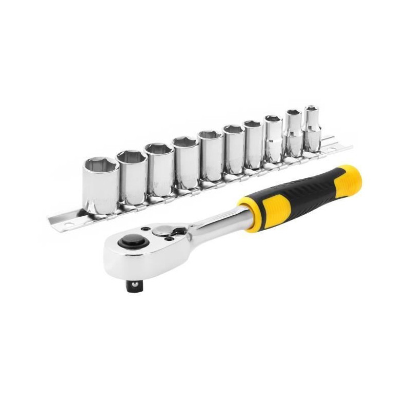 Click 72 Det 1/4 + 10 STANLEY sockets - STMT82666-0 - 11 -piece game