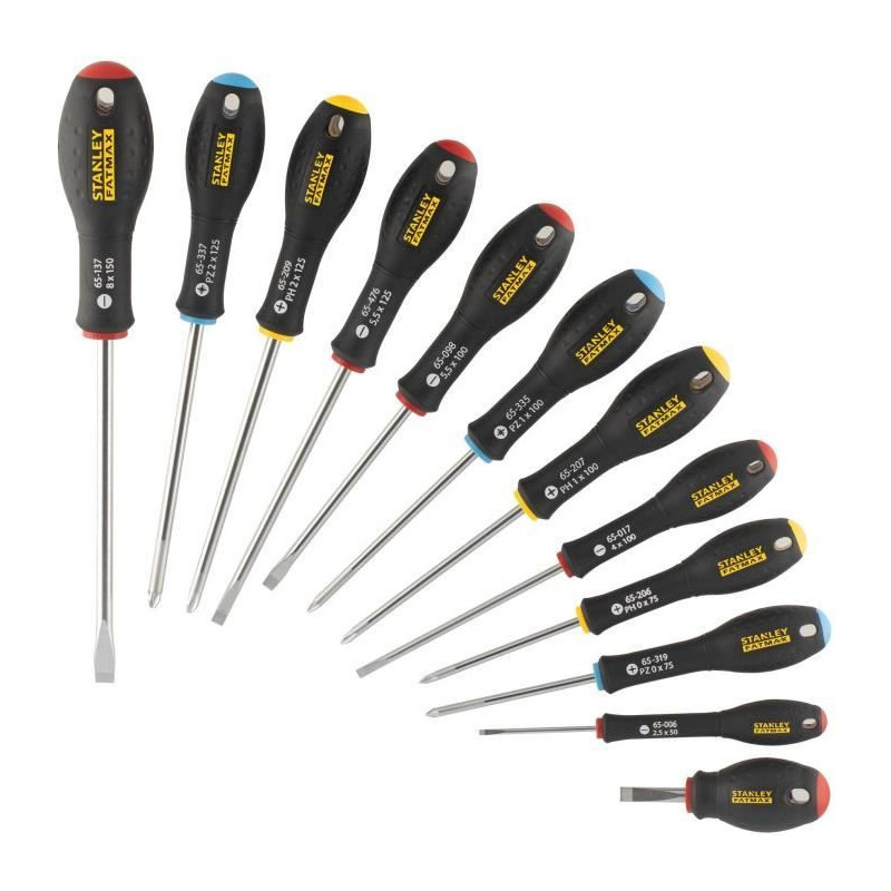 12 Piece Screwdriver Set - STANLEY FATMAX - FMHT65426-0 - Electrician