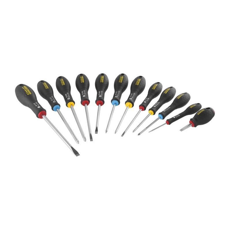 12 Piece Screwdriver Set - STANLEY FATMAX - FMHT65426-0 - Electrician