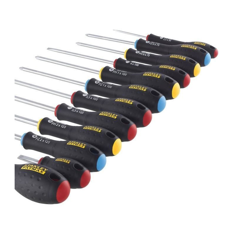12 Piece Screwdriver Set - STANLEY FATMAX - FMHT65426-0 - Electrician