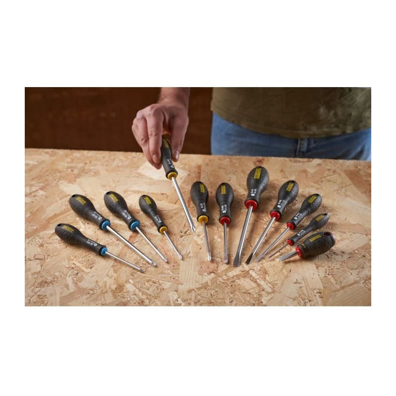 12 Piece Screwdriver Set - STANLEY FATMAX - FMHT65426-0 - Electrician