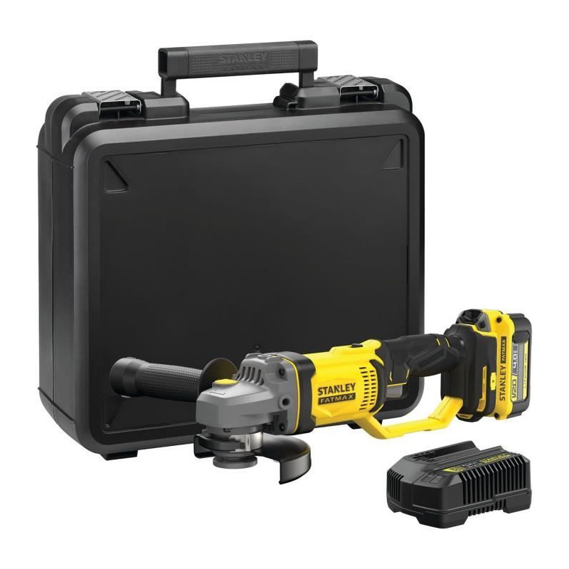 125 mm grinder - 18V Lithium - 1 4Ah Battery - STANLEY FATMAX V20 - SF