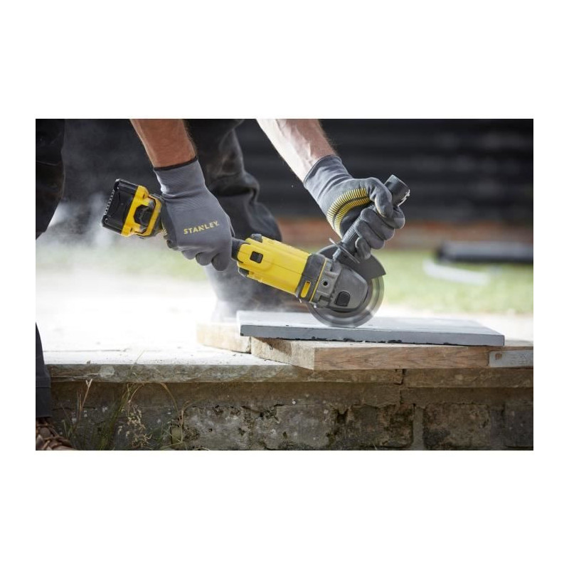 125 mm grinder - 18V Lithium - 1 4Ah Battery - STANLEY FATMAX V20 - SF