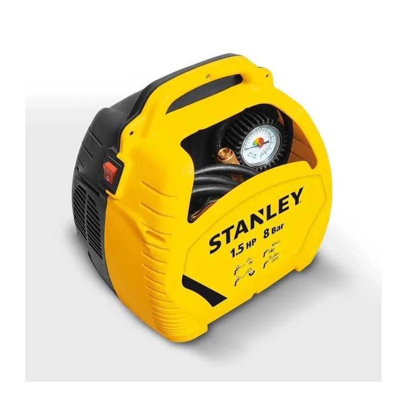 Stanley Air compressor without tank + Air Kit Inflage Kit - 1.5 CV
