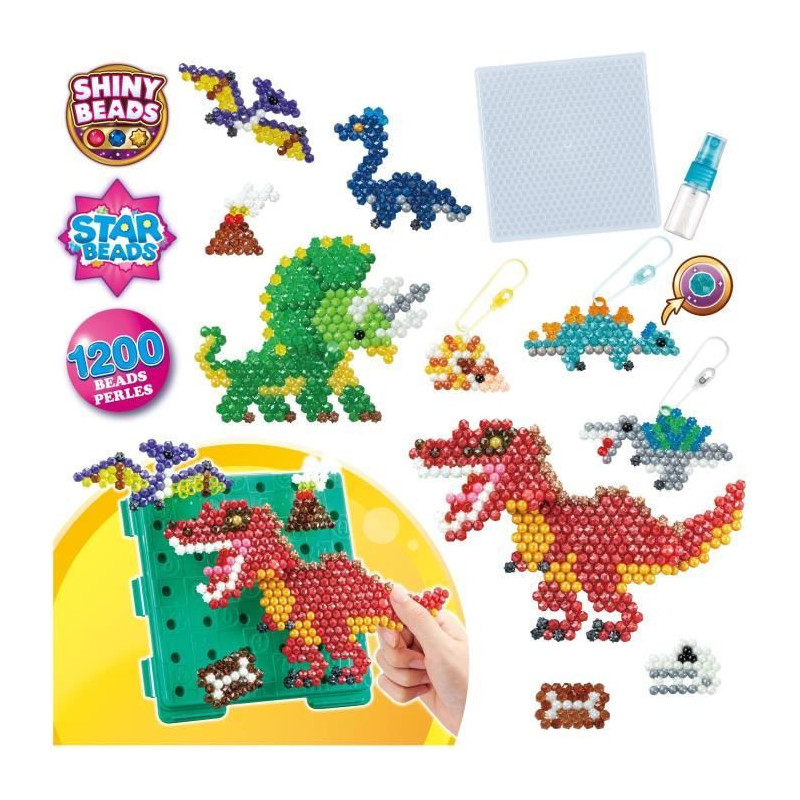 The land of dinosaurs - aquabeads - pearls that stick with water