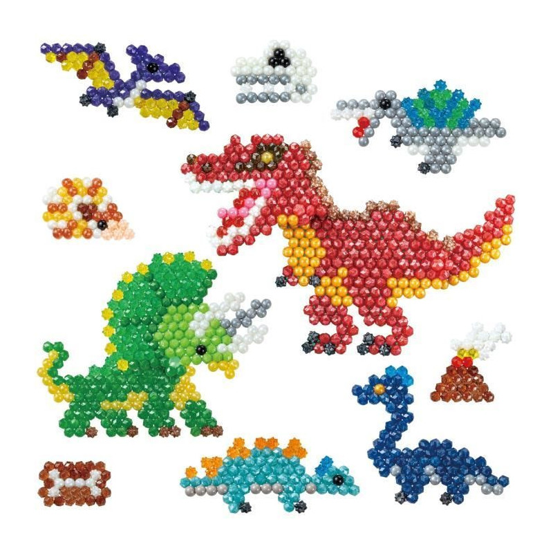 The land of dinosaurs - aquabeads - pearls that stick with water