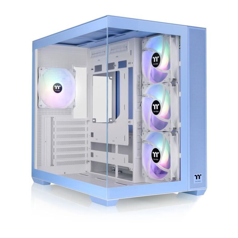 PC case - THERMALTAKE - View 380 TG ARGB Hydrangea Blue - Mid tower -