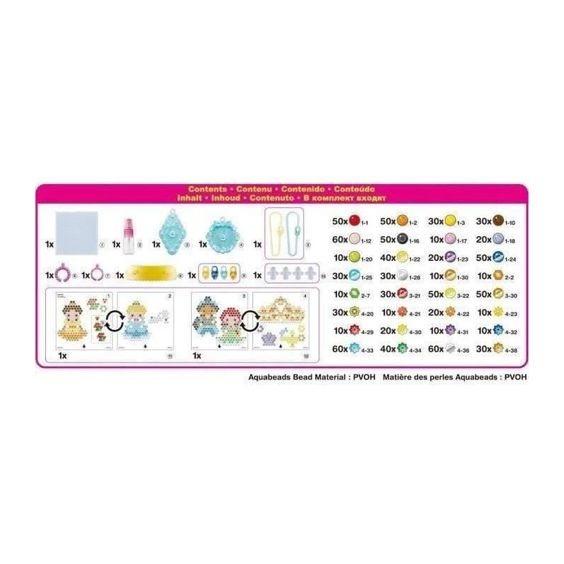 My Disney princesses accessories - 31997 - Pearls that stick with wate