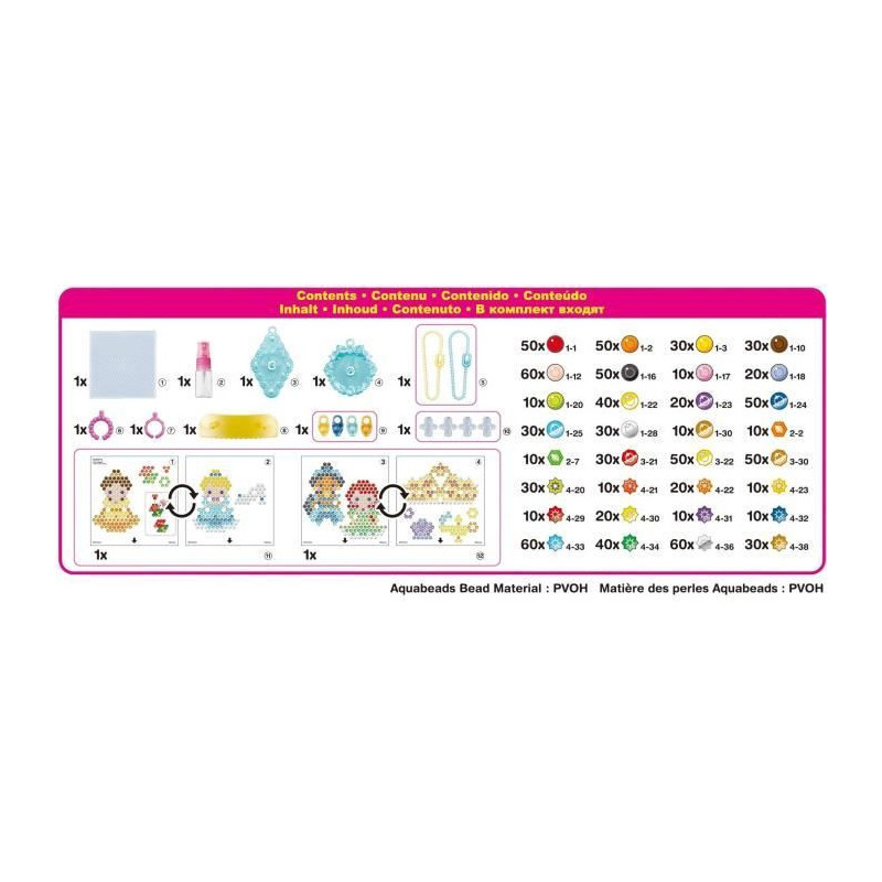My Disney princesses accessories - 31997 - Pearls that stick with wate