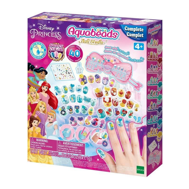 The Disney Princesses Manicure Box - Aquabeads - Nails that stick with