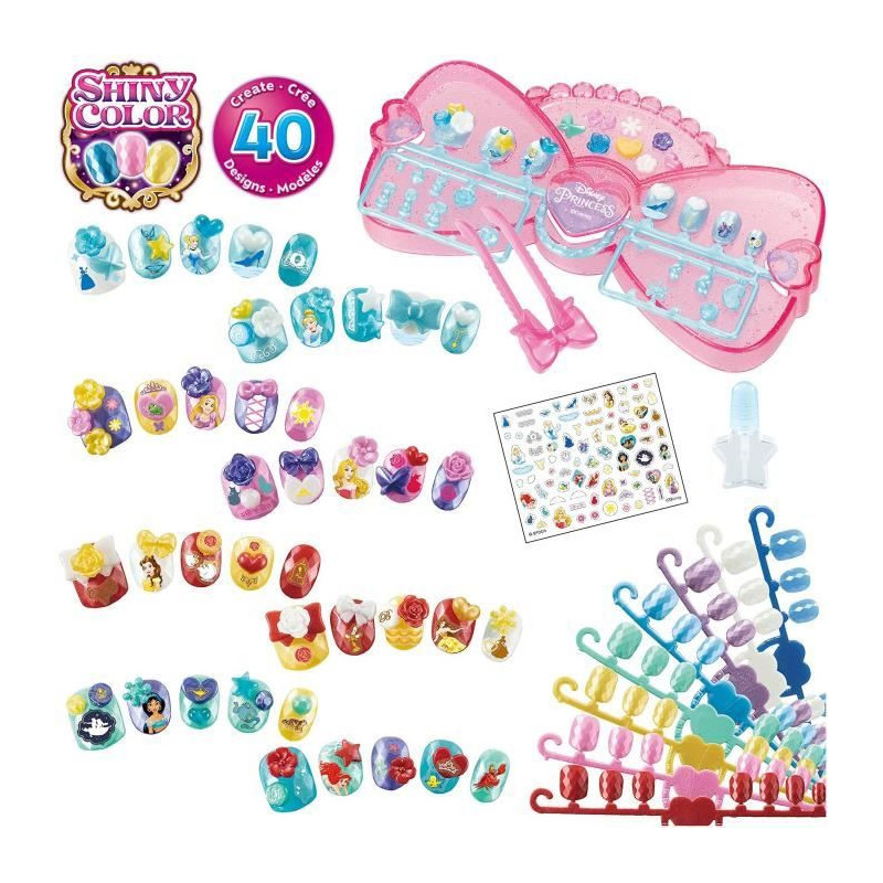 The Disney Princesses Manicure Box - Aquabeads - Nails that stick with