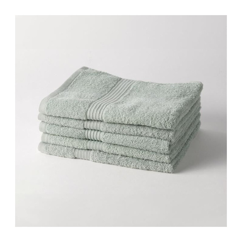 TODAY Essential - Set of 5 bath sheets 70x130 cm 100% Cotton, Celadon