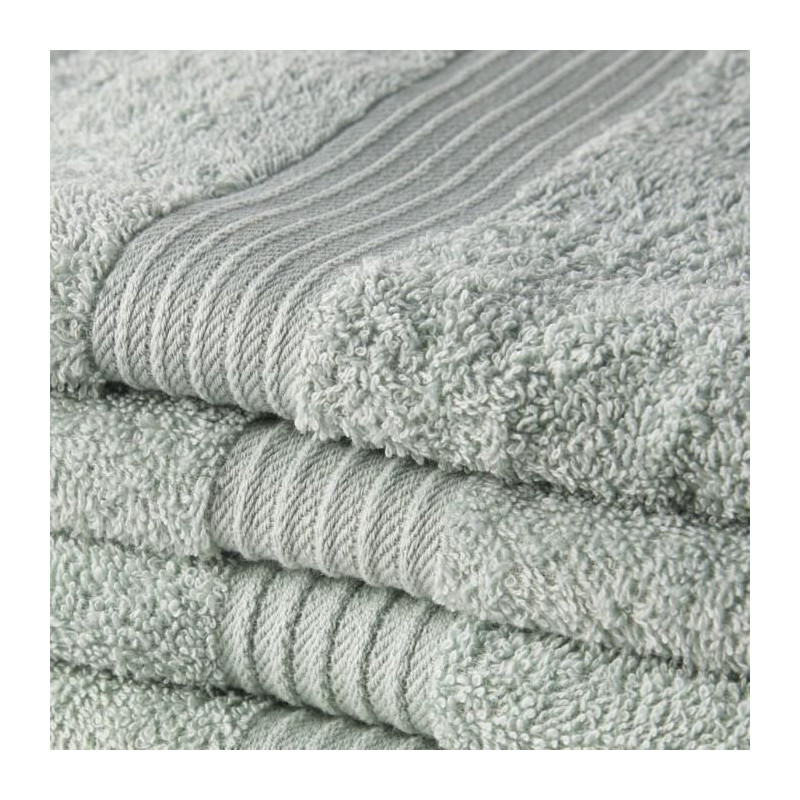 TODAY Essential - Set of 5 bath sheets 70x130 cm 100% Cotton, Celadon